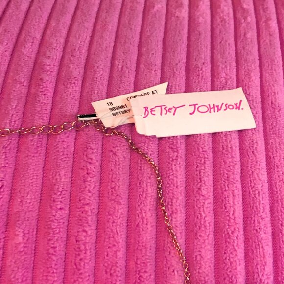 NWT Betsey Johnson flamingo frenchie bulldog pool float earrings necklace set - Picture 6 of 6